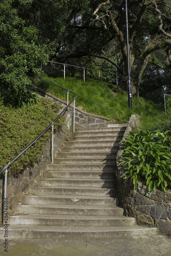 Fototapeta Naklejka Na Ścianę i Meble -  concrete stairs in a parc