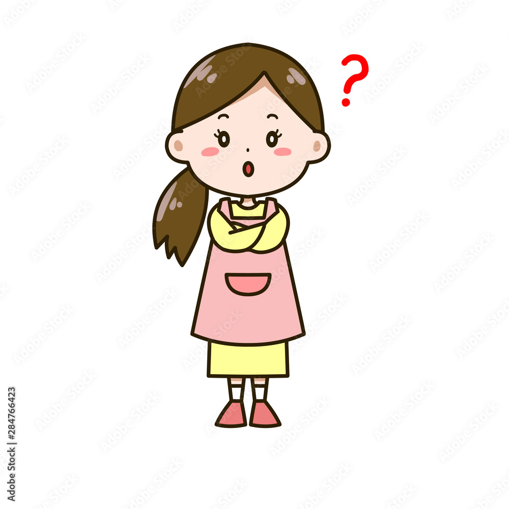 疑問 女性 ポーズ イラスト 疑問 女性 ポーズ イラスト