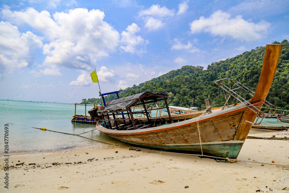 Surin Islands, Phang Nga Province, Thailand. One of attraction tourist in Thailand with blue sea and local life. Surin Islands, Phang Nga Province, Thailand. One of attraction tourist in Thailand with blue sea and local life.