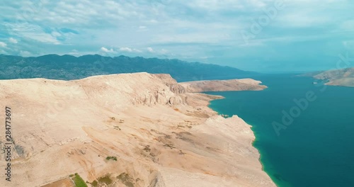 Island Pag landscape, Croatia