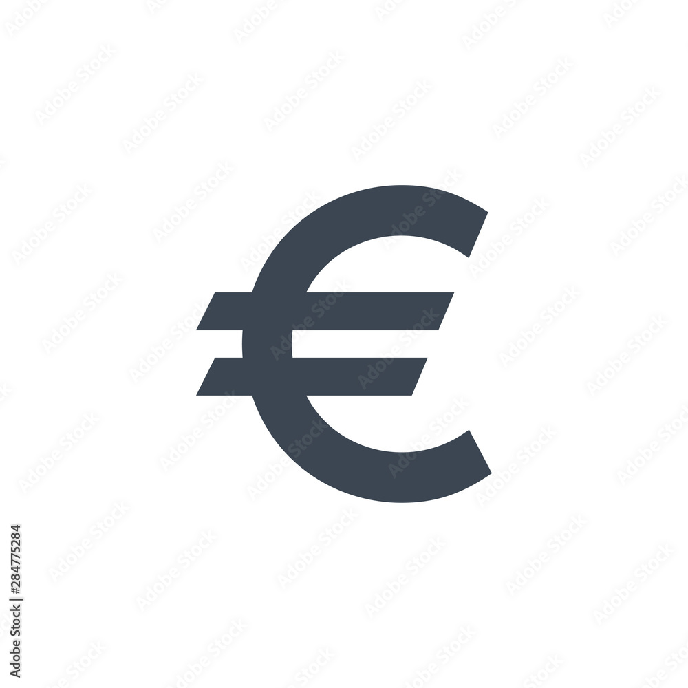 Euro Sign related vector glyph icon. Isolated on white background. Vector illustration. Euro Sign related vector glyph icon. Isolated on white background. Vector illustration.