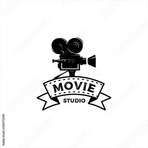 movie maker studio vintage logo