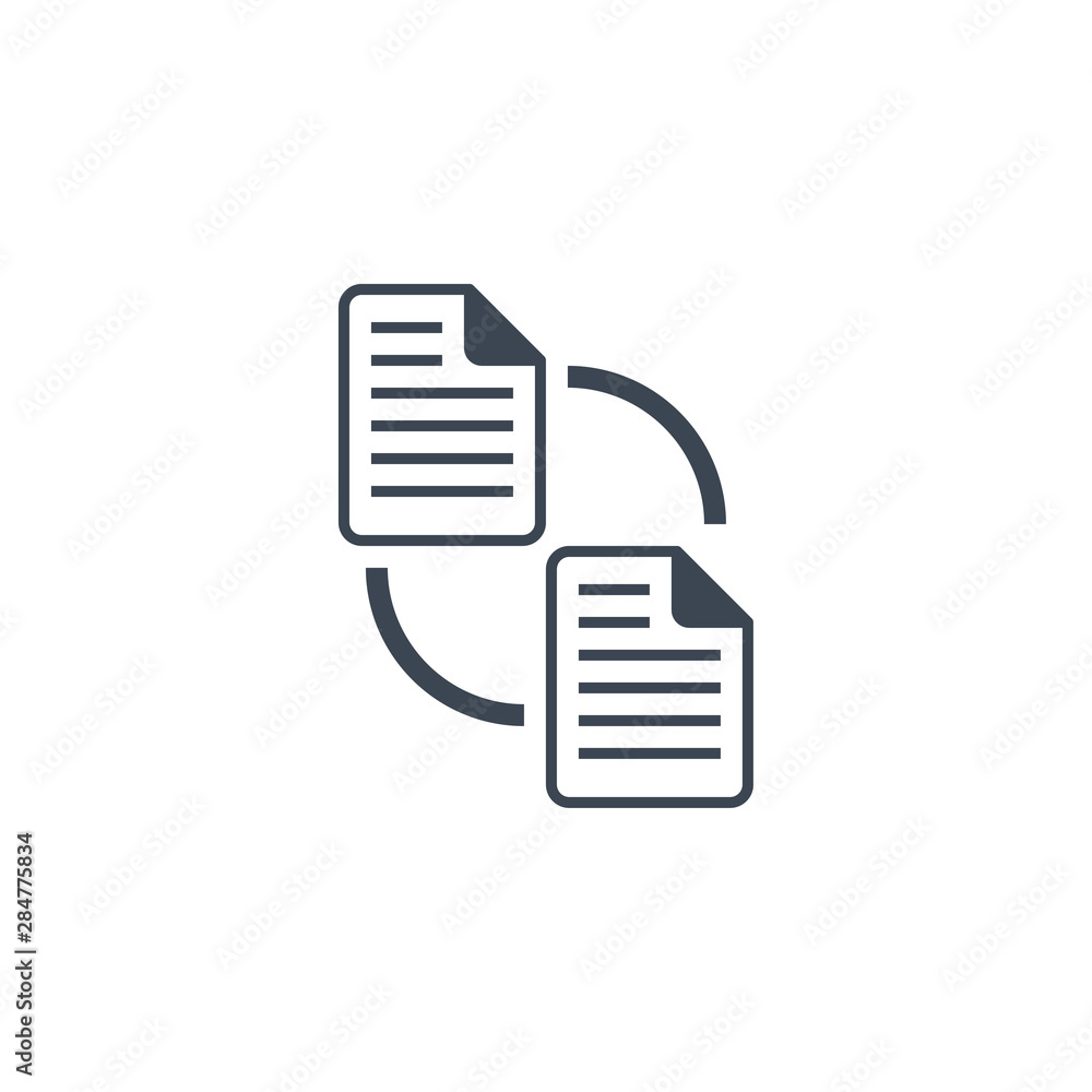 File Exchange related vector glyph icon. Isolated on white background. Vector illustration. File Exchange related vector glyph icon. Isolated on white background. Vector illustration.