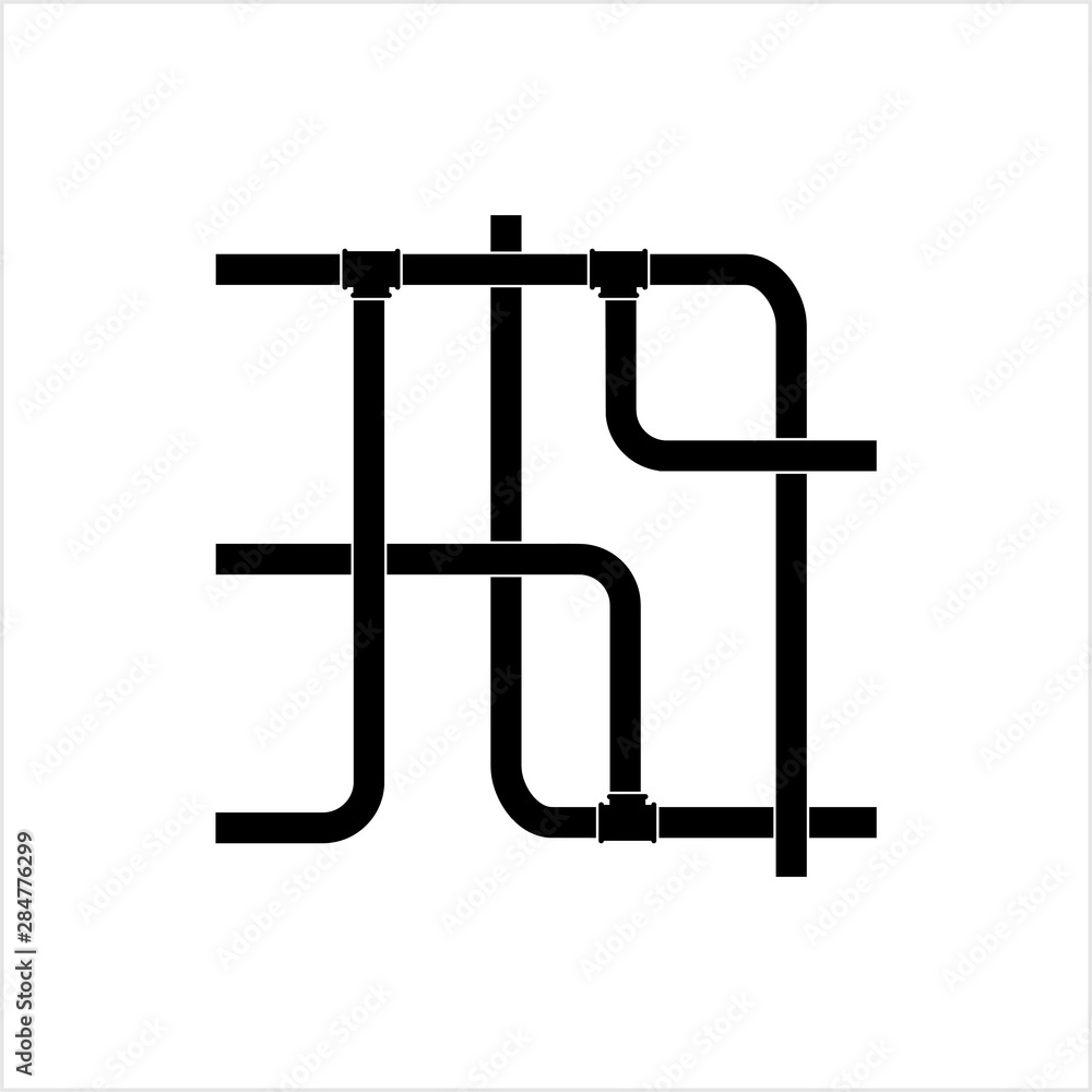 Pipe Icon, Plumbing Work, Gas,, Air, Water, Oil, Liquid Pipeline Pipe Icon, Plumbing Work, Gas,, Air, Water, Oil, Liquid Pipeline