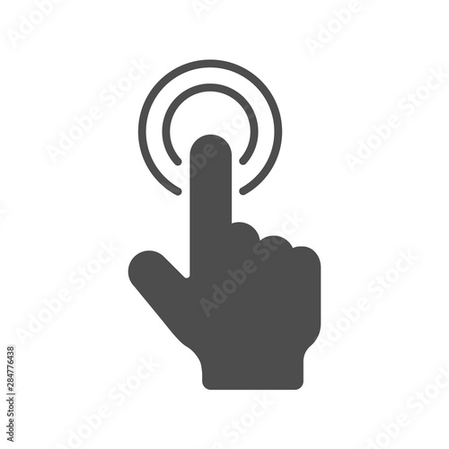 Touch screen icon vector symbol isolated