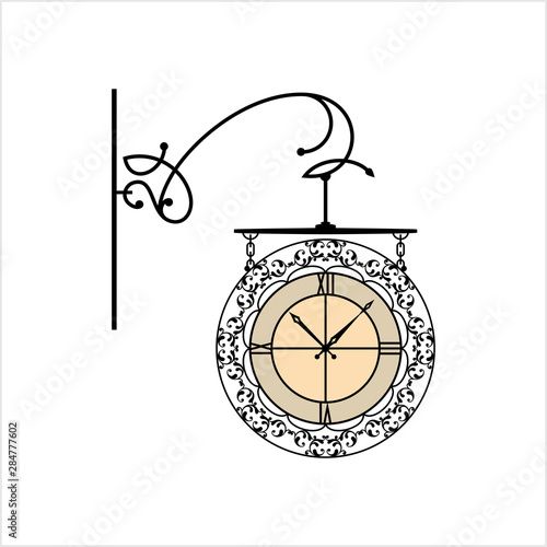 Wrought Iron Clock Design