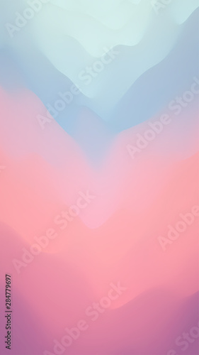 Seabed Landscape with Seamounts. Vector illustration for design.