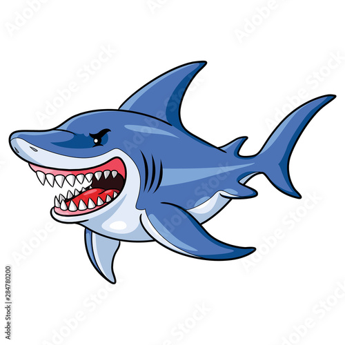 Shark Cartoon Style