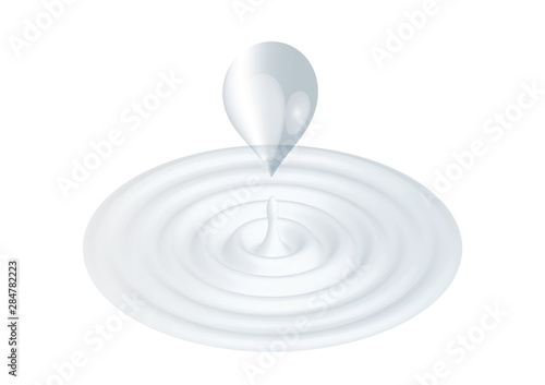 natural realistic waterdrop liquid ripple vector like sonar and radar wave in deep ocean pattern isolated on white background ep1