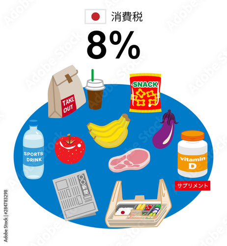 消費税率8％　アイコンセット