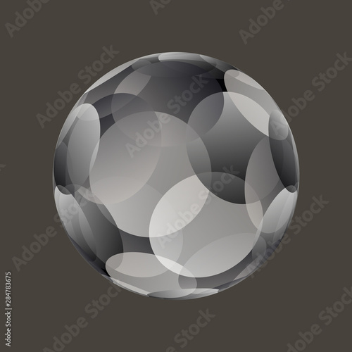 facets bubble silver