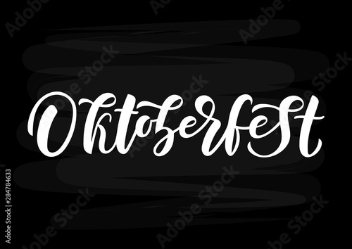 Oktoberfest hand drawn lettering.