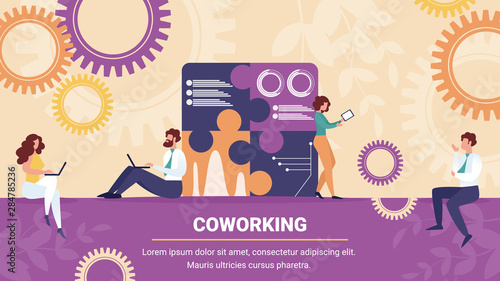 Businessmen and Businesswomen Coworking Group