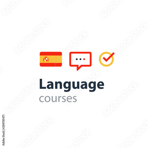 Spanish as a second language. Fluent speaking, foreign language courses