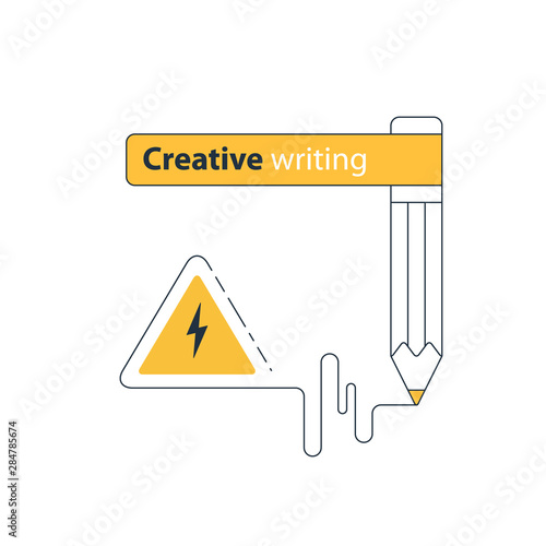 Creative writing and storytelling, education concept