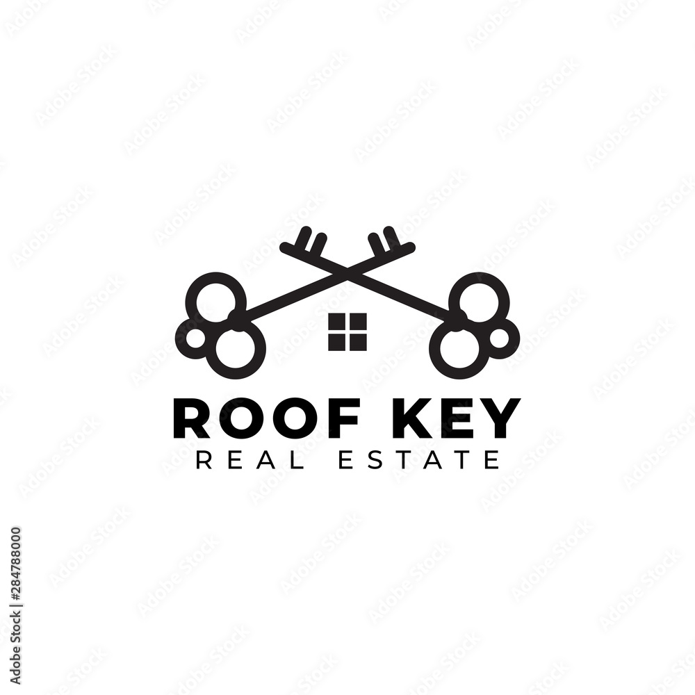 Key logo design template vector isolated illustration Key logo design template vector isolated illustration