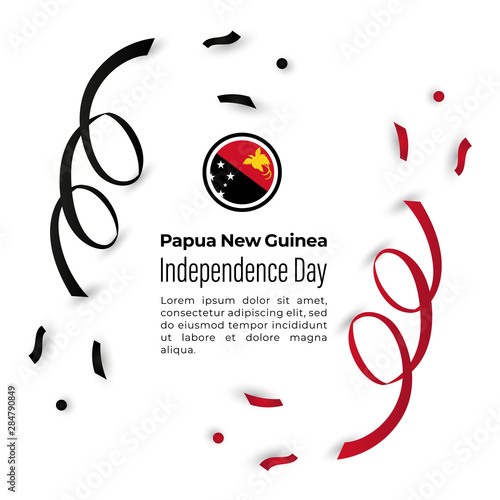 Happy Papua New Guinea Independence Day Vector Design Template Illustration