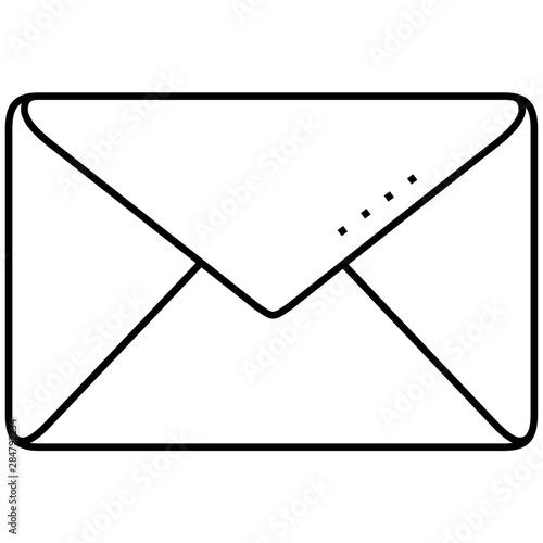 Envelope icon in outline style