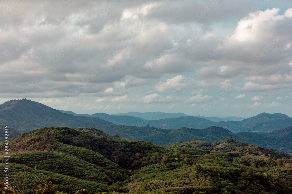 landscape with mountains and clouds landscape with mountains and clouds
