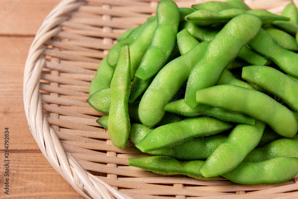 茹でた枝豆 茹でた枝豆