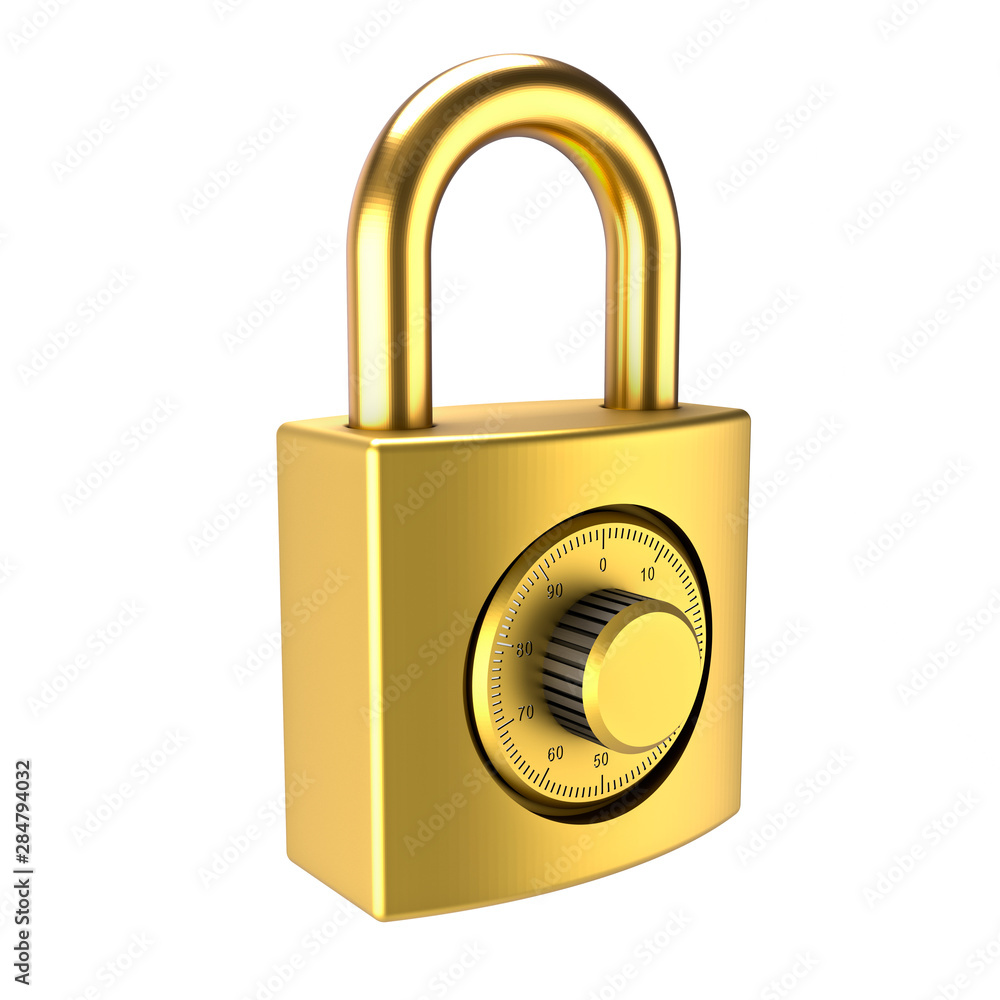 3d golden code padlock isolated on white background. High resolution 3d render. Design Template of Gold Lock for Protection Privacy, Web and Mobile Apps, Logo 3d golden code padlock isolated on white background. High resolution 3d render. Design Template of Gold Lock for Protection Privacy, Web and Mobile Apps, Logo