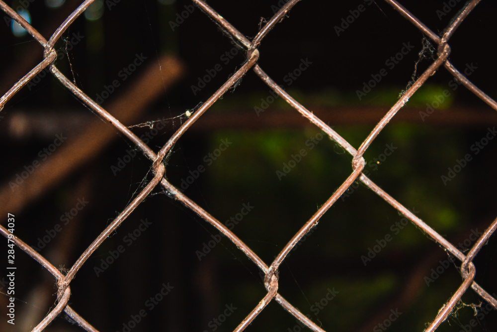 Fototapeta premium fence with barbed wire
