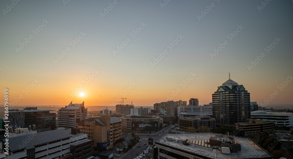 Naklejka premium Sandton Sunset