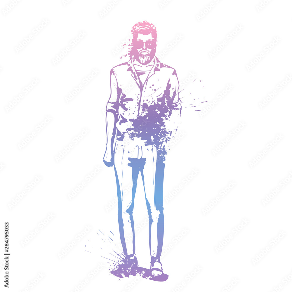Vector man model Vector man model