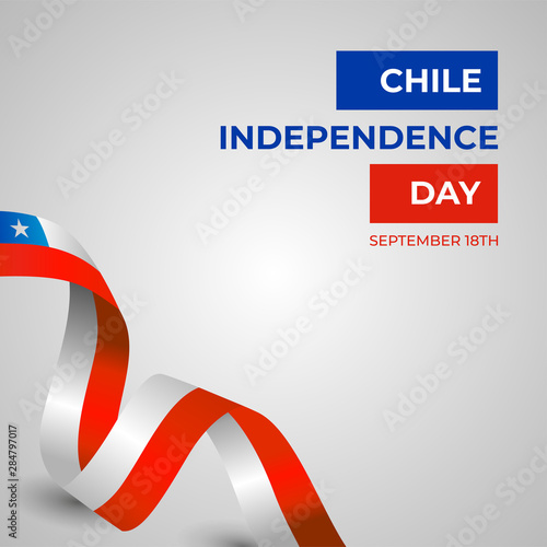 Happy Republic of Chile Independence Day vector Design Template Illustration