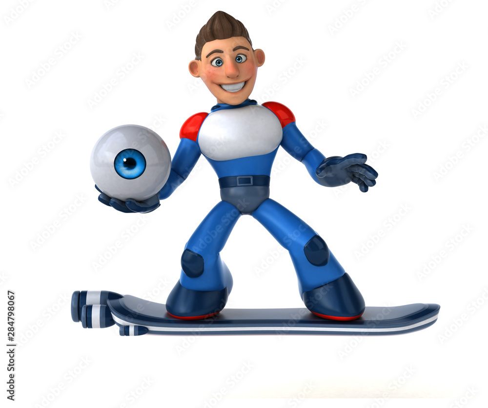 Super modern superhero - 3D Illustration Super modern superhero - 3D Illustration