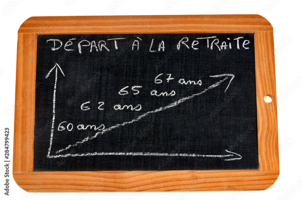 Graphique montrant l'âge de départ à la retraite Graphique montrant l'âge de départ à la retraite