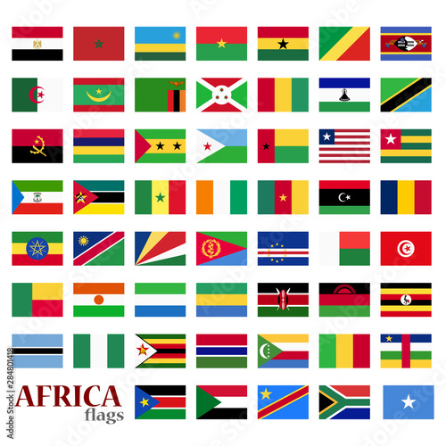 all country flags of Africa