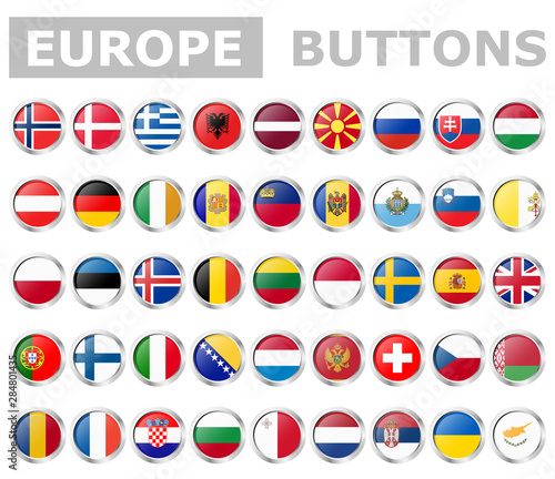 all country flags of Europe