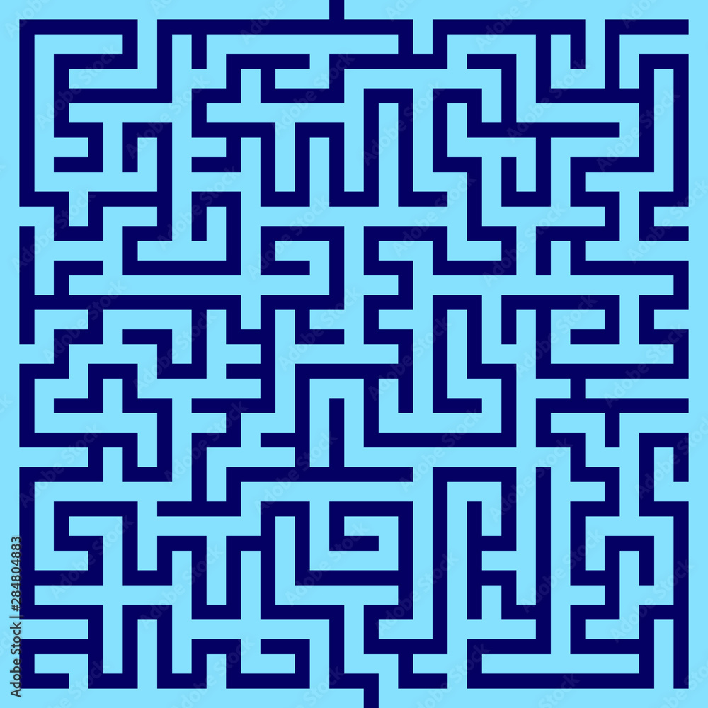 Square maze. Labyrinth. Vector illustration. Square maze. Labyrinth. Vector illustration.