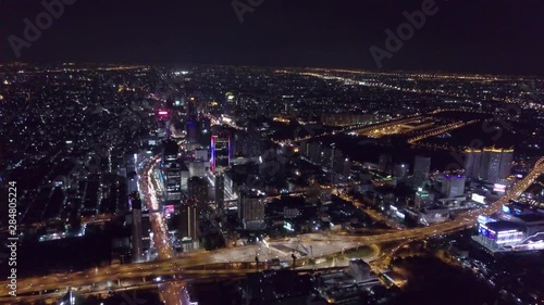 Wallpaper Mural Aerial footage of Sukhumvit and Rama9 in Bangkok Torontodigital.ca