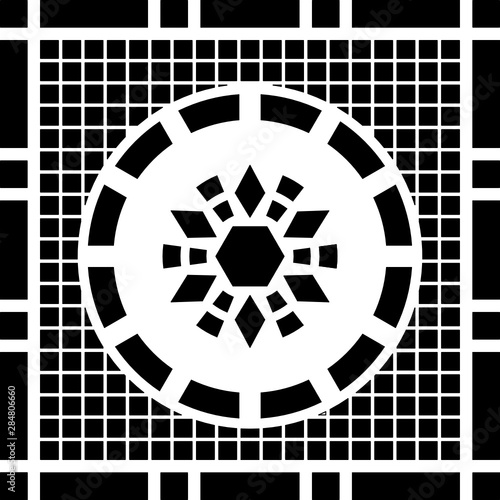 Manhole cover, Caen, France