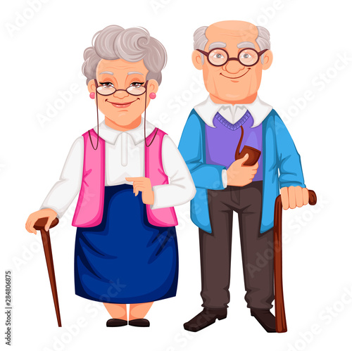 Grandparents Day. Grandfather and grandmother
