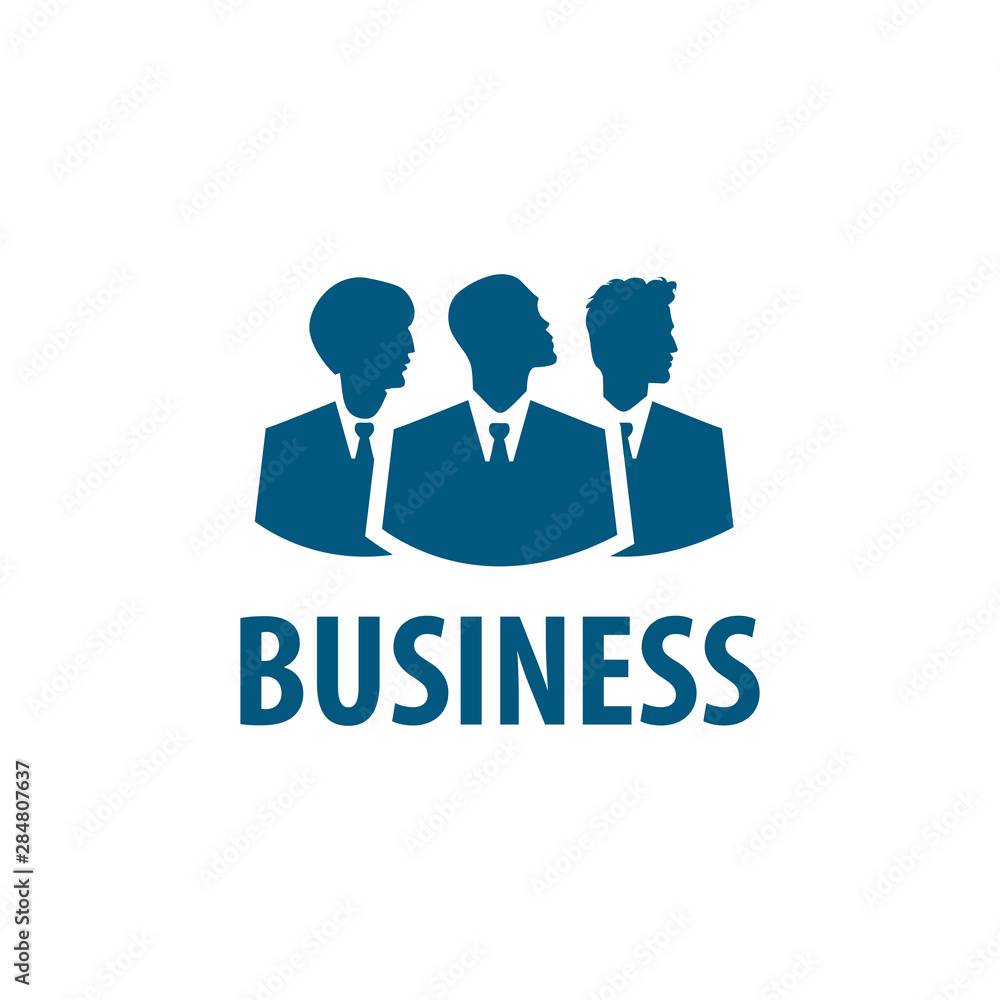 Three businessman silhouettes - vector icon Three businessman silhouettes - vector icon
