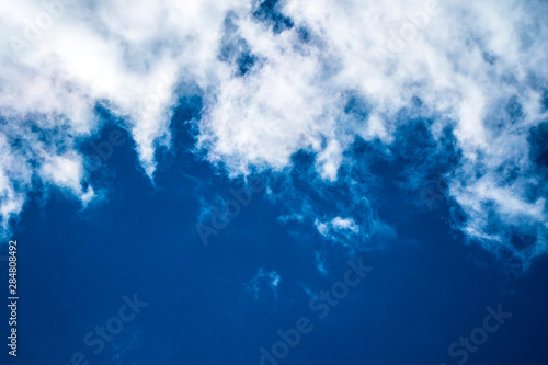 Background image of blue sky with clouds