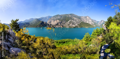 Fototapet Panorama of Green Canyon on summer day