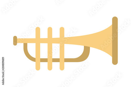 Yellow trumpet icon