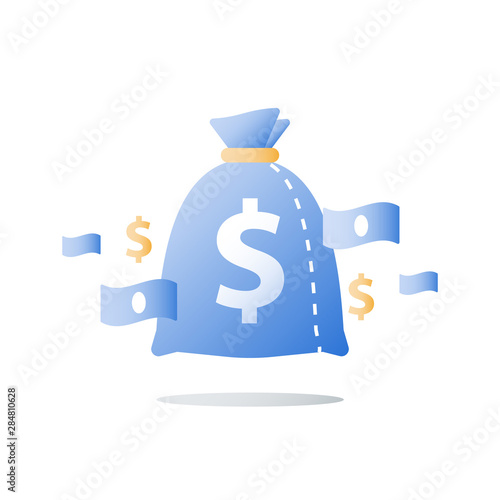 Finance concept, quick money, fast cash loan, invest fund, budget plan, stock market, wealth management, value investment