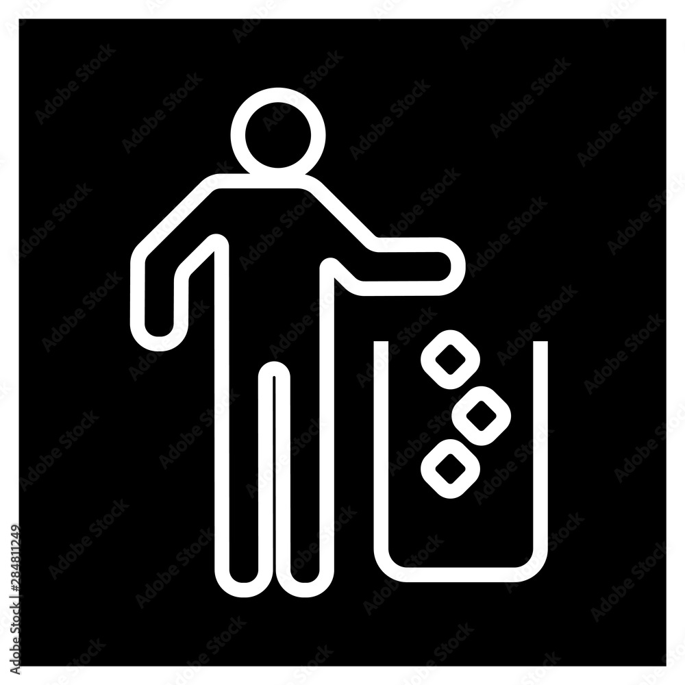 recycle man logo vector