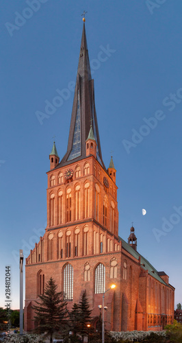 The historic Cathedral of St Jacob in Szczecin