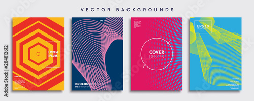 Minimal Vector cover designs. Future Poster template.