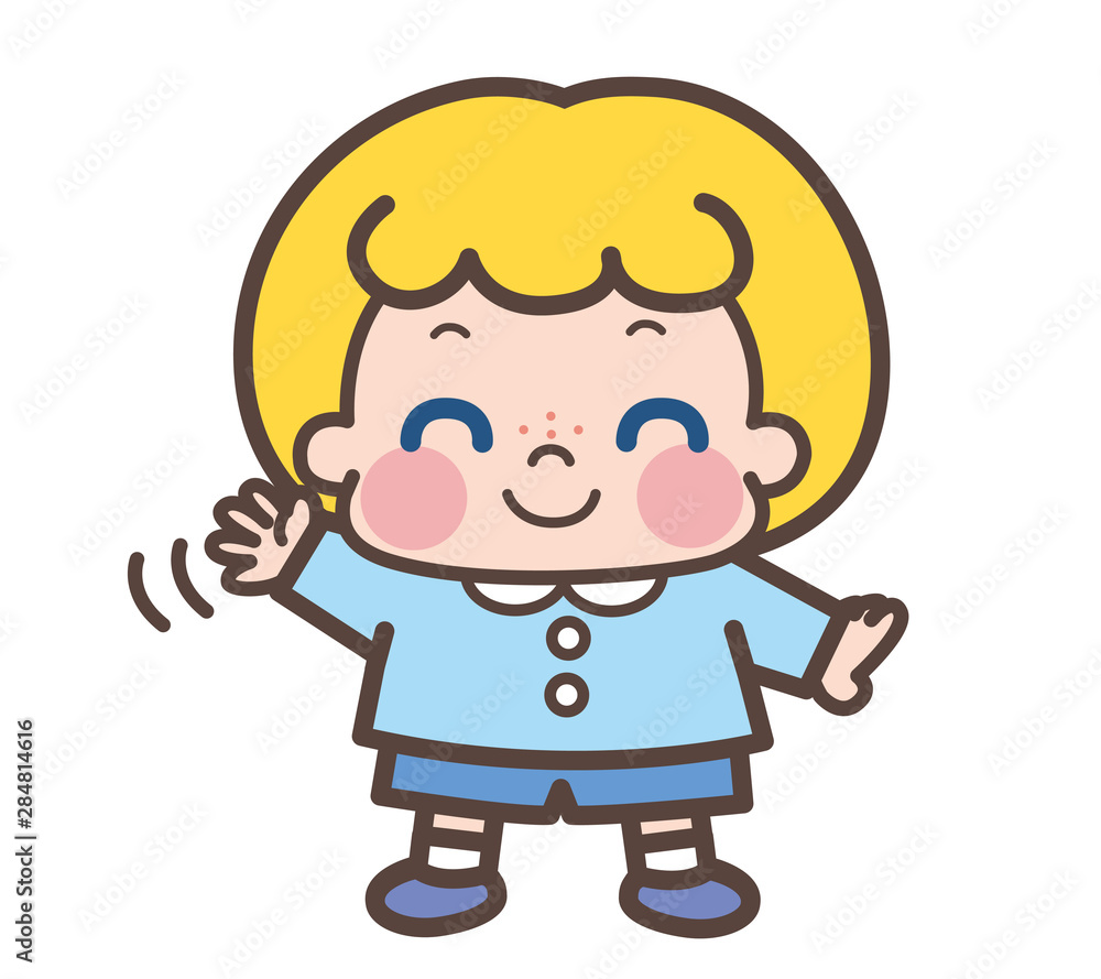 外国人 男の子 手を振る 外国人 男の子 手を振る