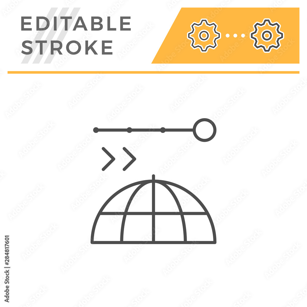 Navigation editable stroke line icon Navigation editable stroke line icon