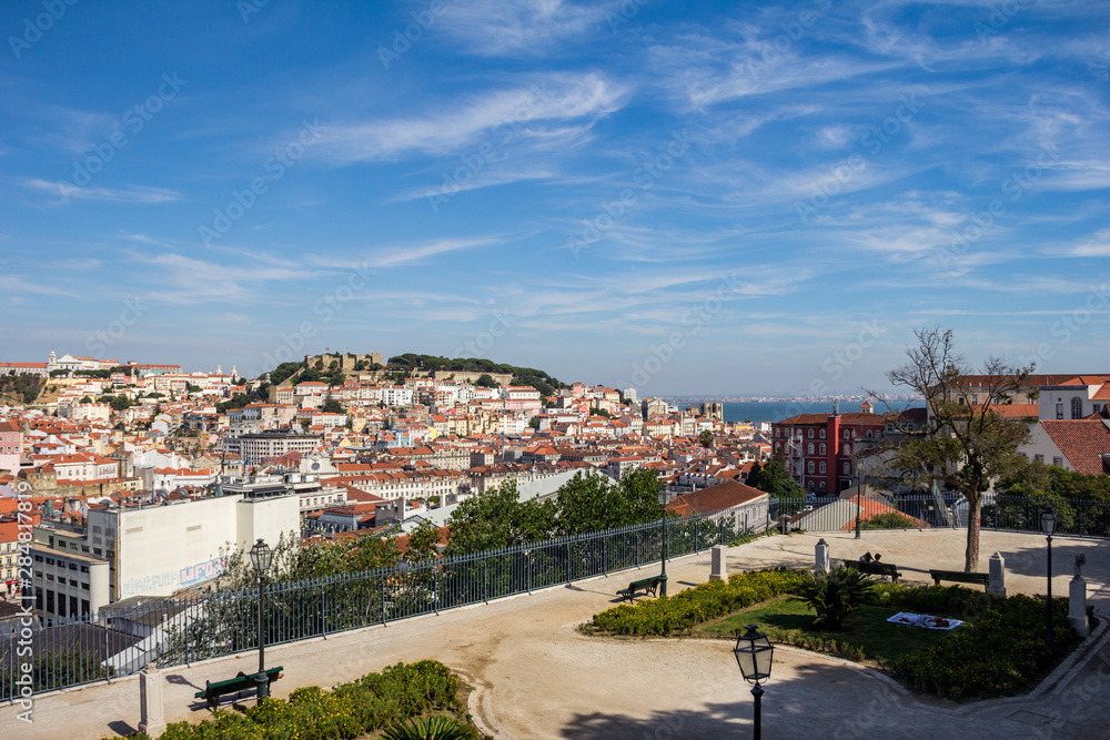 View of Lisbon from a terrace