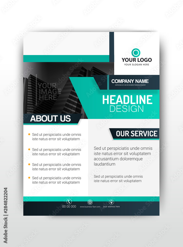 Fototapeta premium Business flyer ( Business brochure )