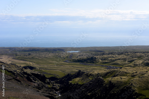 Snaefellsjokull Glacier on the Snaefellsnes Peninsula and its surroundings in Iceland. Europe.